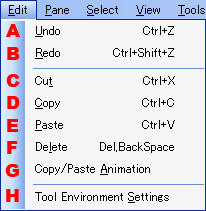 Edit Menu