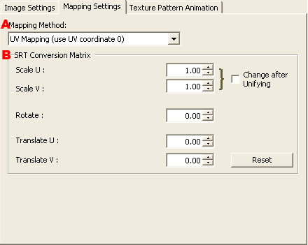 Texture Properties (Mapping Settings)